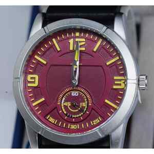 Men's Joshua & Sons JX135 Quartz Sports 60 Second Sub Dial maroon new Watch